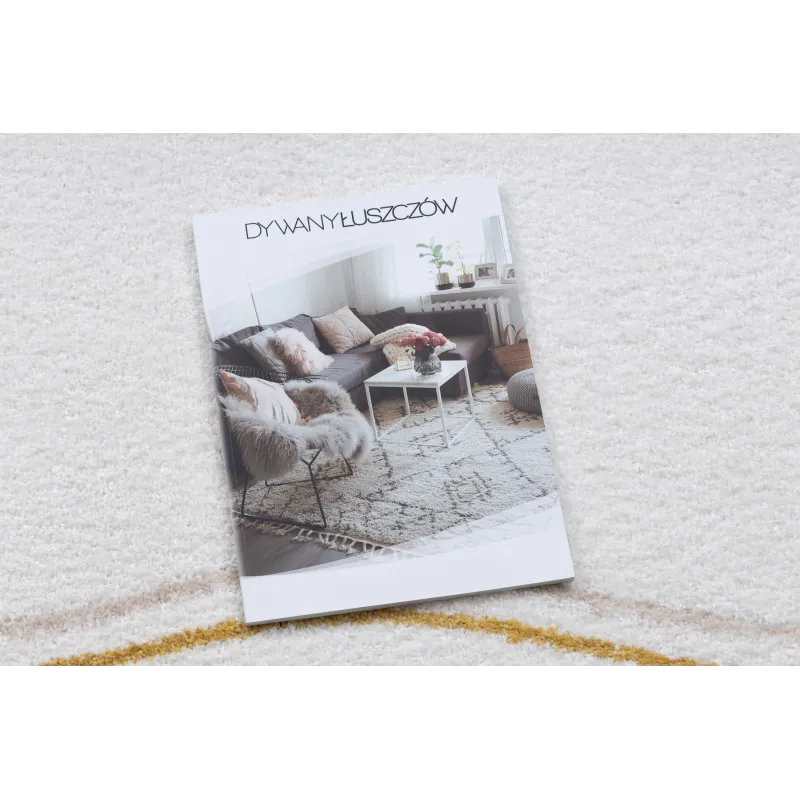 Teppich FUSION 5707 weiß / dunkelgrün Form - Abstraktion, modern, abstrakt, unregelmäßig