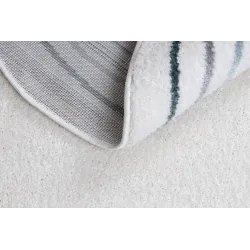 Teppich FUSION 5707 weiß / dunkelgrün Form - Abstraktion, modern, abstrakt, unregelmäßig