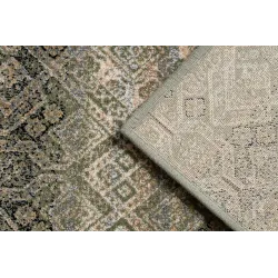 Wollenteppich NAIN Ornament, Blumen 1044/51058 grün / beige