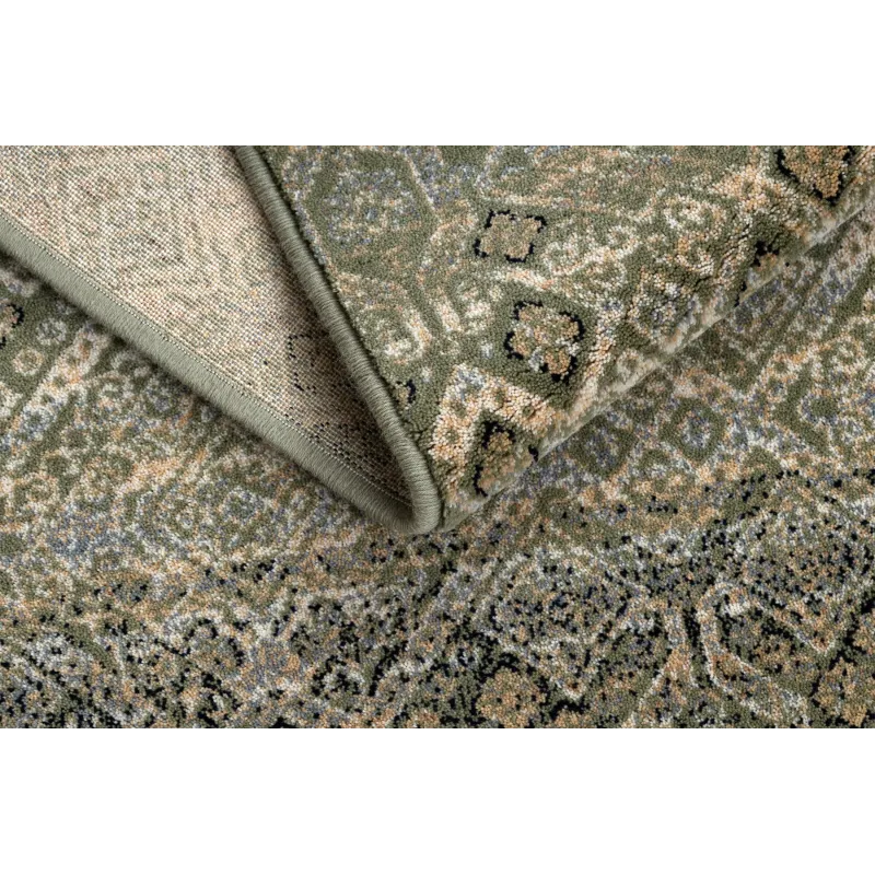 Wollenteppich NAIN Ornament, Blumen 1044/51058 grün / beige
