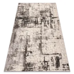 Wollenteppich NAIN Abstraktion, Vintage beige / grau