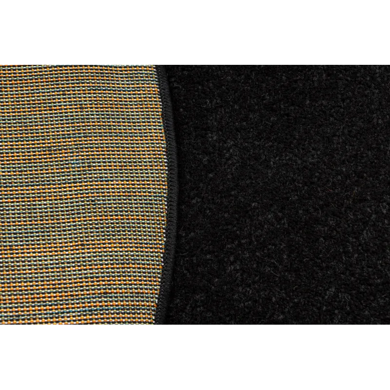 Teppich ETON PLUS rund schwarz einfarbig, uni, glatt