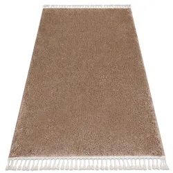 Teppich BERBER beige Fransen Berberteppich marokkanisch Shaggy