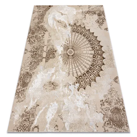 Teppich ALLURE 5715 Abstraktion - Strukturell, stilvoll, Glamour beige / weiß