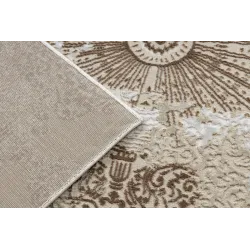 Teppich ALLURE 5715 Abstraktion - Strukturell, stilvoll, Glamour beige / weiß
