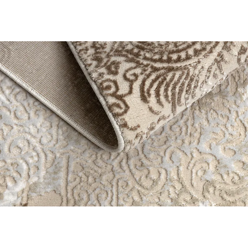 Teppich ALLURE 5715 Abstraktion - Strukturell, stilvoll, Glamour beige / weiß