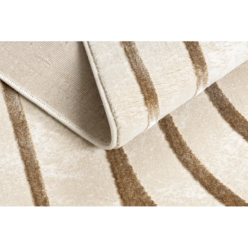 Teppich ALLURE 5756 Geometrisch - Strukturell, stilvoll, Glamour Beige