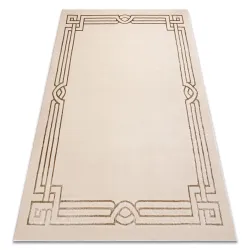 Teppich ALLURE Griechisch, Rahmen - Strukturell, stilvoll, glamourös beige
