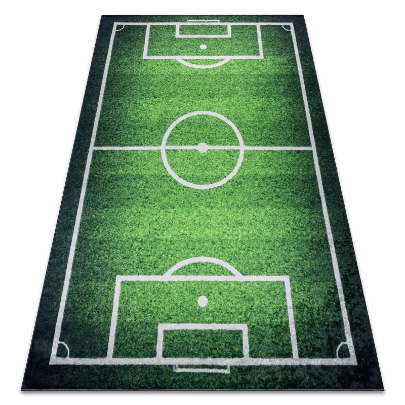 Waschbarer Teppich BAMBINO 58690 Spielfeld, Fußball für Kinder rutschfest – grün