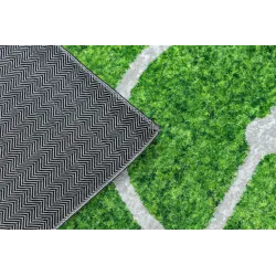 Waschbarer Teppich BAMBINO 58690 Spielfeld, Fußball für Kinder rutschfest – grün