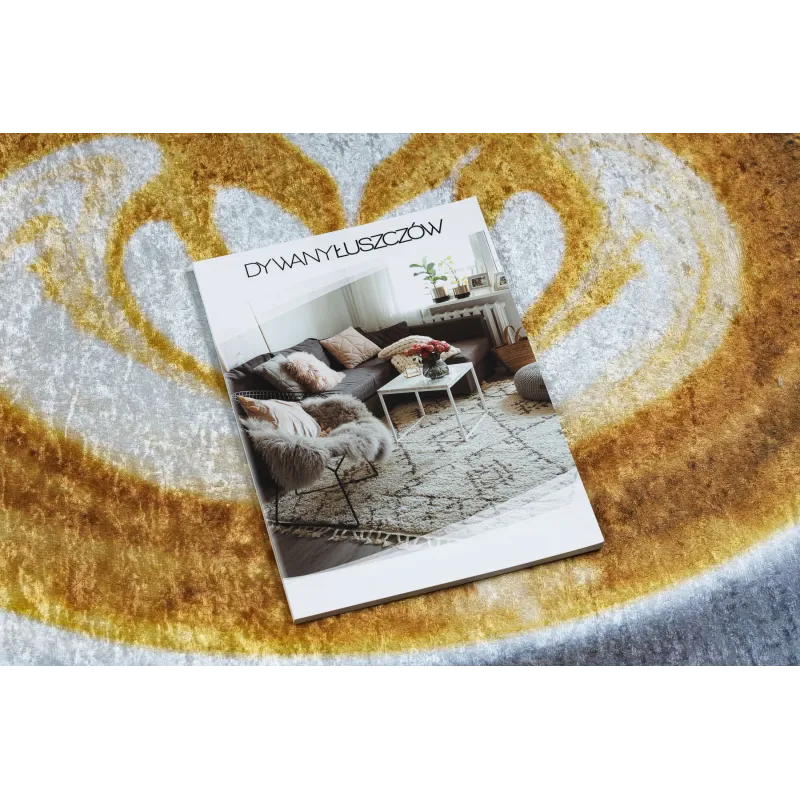 Waschbarer Teppich ANDRE 33210 Kaffee, für die Küche, rutschfest - braun