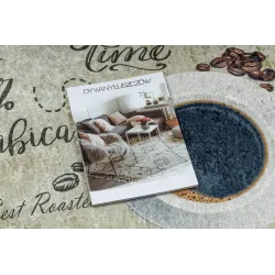 Waschbarer Teppich ANDRE 2835 Kaffee, für die Küche, rutschfest - grün / braun