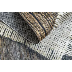 Waschbarer Teppich ANDRE 29040 Gewürze, für die Küche, rutschfest - braun / beige