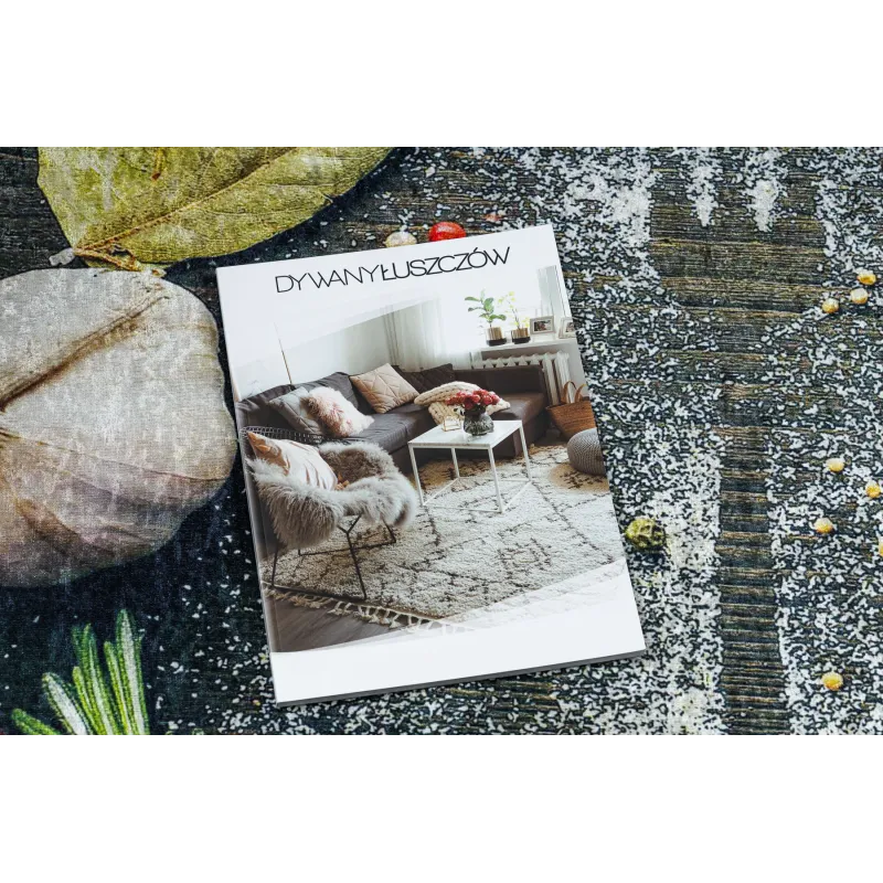 Waschbarer Teppich ANDRE 33150 Gewürze, für die Küche, rutschfest - braun / beige