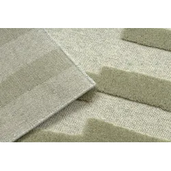 Teppich FLUX 461.109.SA400 Woll OSTA - Geometrisch, strukturell, Loft Beige / Grün
