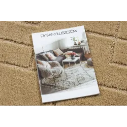 Badezimmerteppich SUPREME Kreis LINES Linien, rutschfest, weich - beige