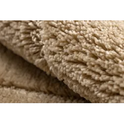 Badezimmerteppich SUPREME Kreis LINES Linien, rutschfest, weich - beige