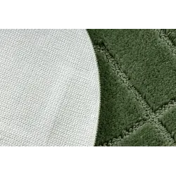 Badezimmerteppich SUPREME Kreis LINES Linien, rutschfest, weich - grün