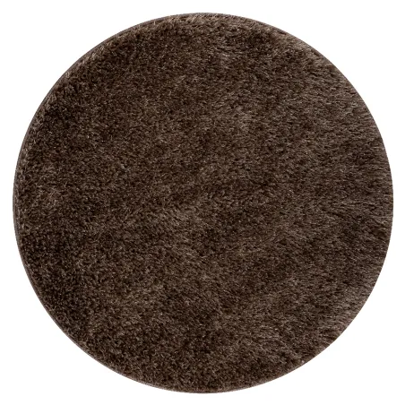 Badezimmerteppich SYNERGY Kreis Glamour, rutschfest, weich - Lurex Beige