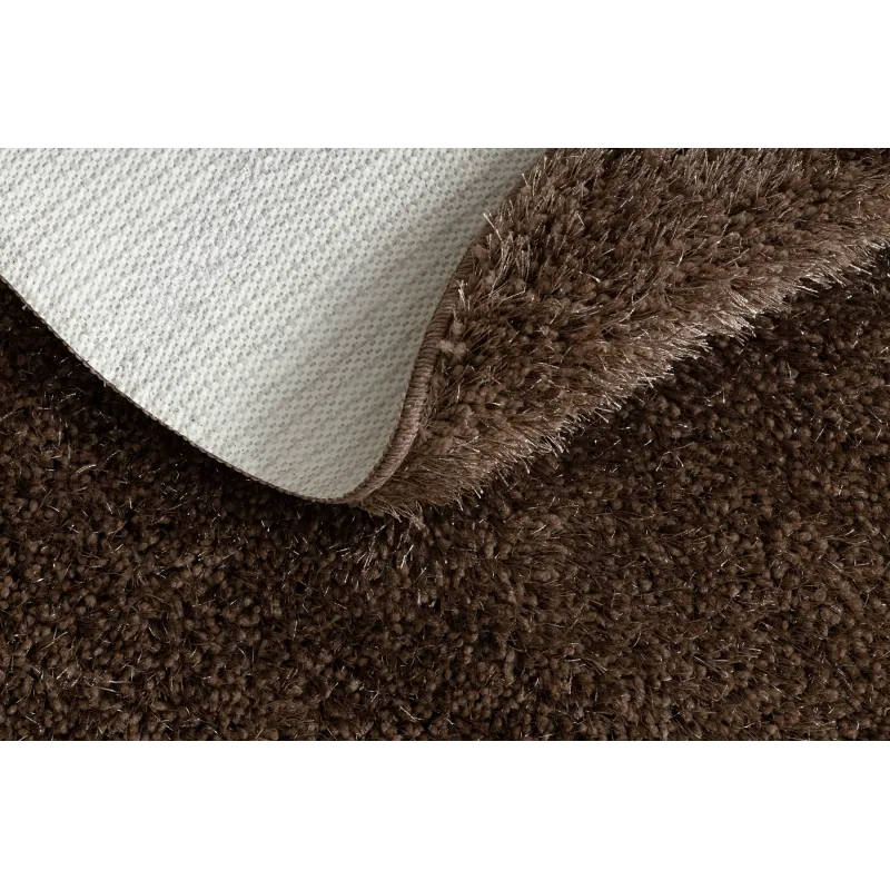 Badezimmerteppich SYNERGY Kreis Glamour, rutschfest, weich - Lurex Beige