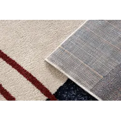 Teppich FUSION 0001 beige / bordeaux - Geometrisch, modern, abstrakt