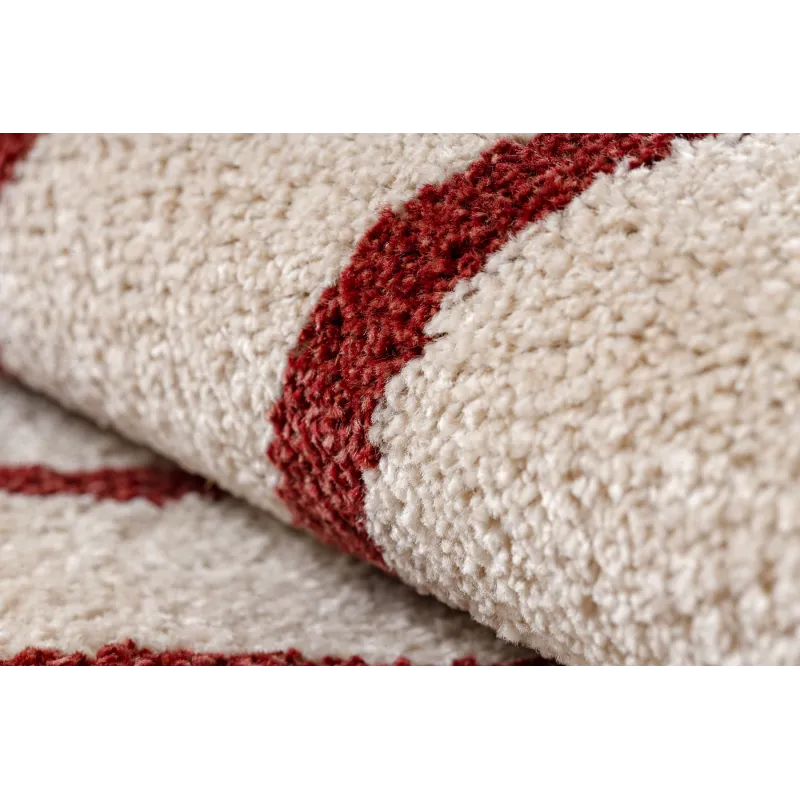 Teppich FUSION 0001 beige / bordeaux - Geometrisch, modern, abstrakt