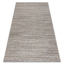 KORDELTEPPICH SISAL FLOORLUX Silber / Schwarz MELANGE - 2. WAHL