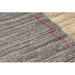 KORDELTEPPICH SISAL FLOORLUX 20389 Silber / Schwarz MELANGE - 2. WAHL