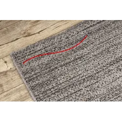 KORDELTEPPICH SISAL FLOORLUX 20389 Silber / Schwarz MELANGE - 2. WAHL
