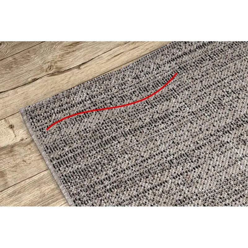 KORDELTEPPICH SISAL FLOORLUX 20389 Silber / Schwarz MELANGE - 2. WAHL
