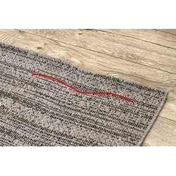 KORDELTEPPICH SISAL FLOORLUX 20389 Silber / Schwarz MELANGE - 2. WAHL