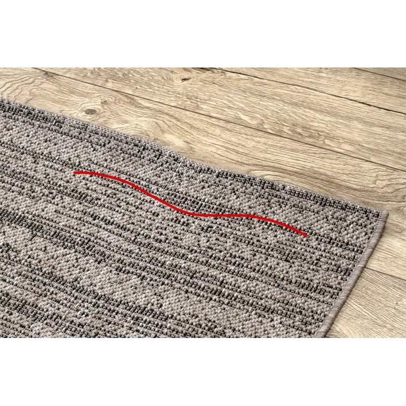 KORDELTEPPICH SISAL FLOORLUX 20389 Silber / Schwarz MELANGE - 2. WAHL