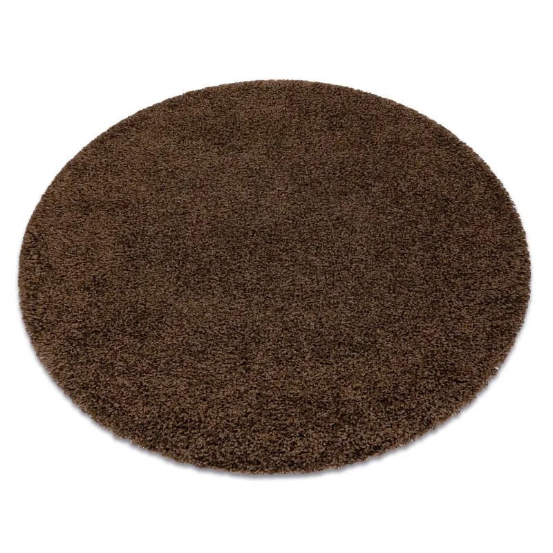 Teppich SOFFI Kreis Shaggy 5cm Braun - 2. WAHL