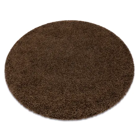 Teppich SOFFI Kreis Shaggy 5cm Braun - 2. WAHL