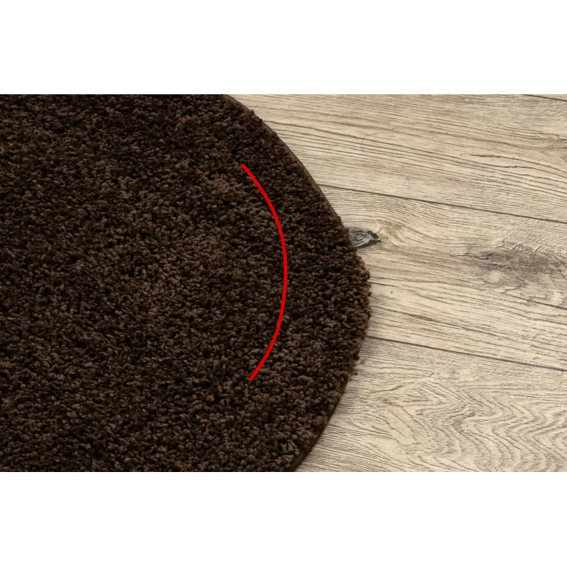 Teppich SOFFI Kreis Shaggy 5cm Braun - 2. WAHL