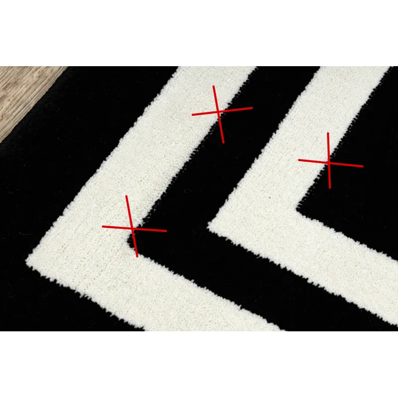 Teppich HAMPTON Rahmen schwarz - 2. WAHL