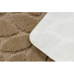 Badezimmerteppich SUPREME STONES Steine, rutschfest, weich - beige