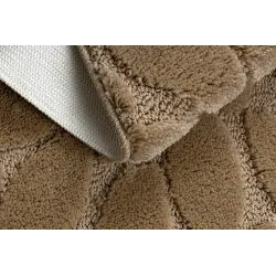 Badezimmerteppich SUPREME STONES Steine, rutschfest, weich - beige