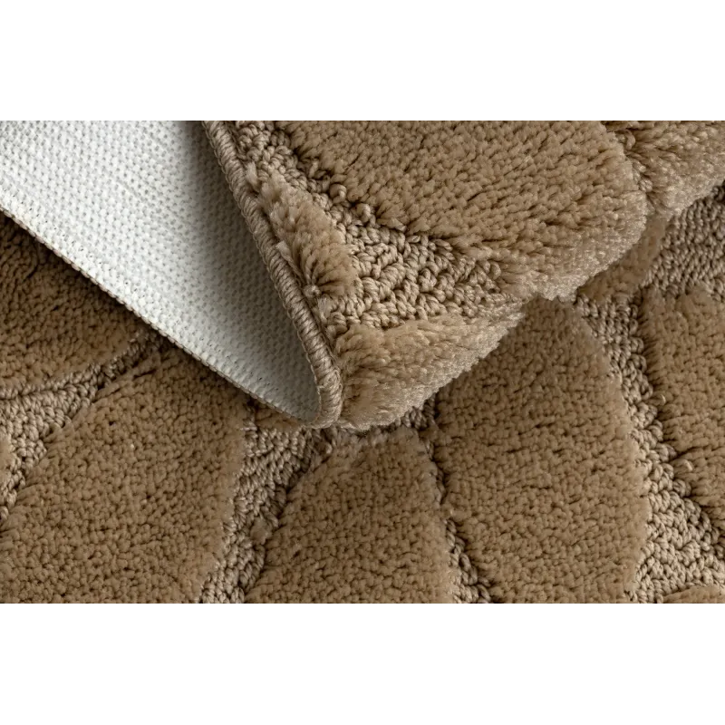 Badezimmerteppich SUPREME STONES Steine, rutschfest, weich - beige