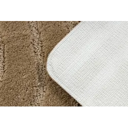 Badezimmerteppich SUPREME WAVES Wellen, rutschfest, weich - beige