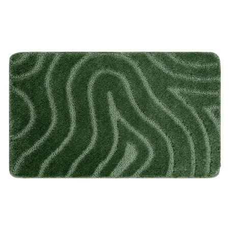 Badezimmerteppich SUPREME WAVES Wellen, rutschfest, weich - grün