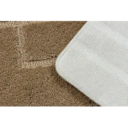 Badezimmerteppich SUPREME LINES Linien, rutschfest, weich - beige
