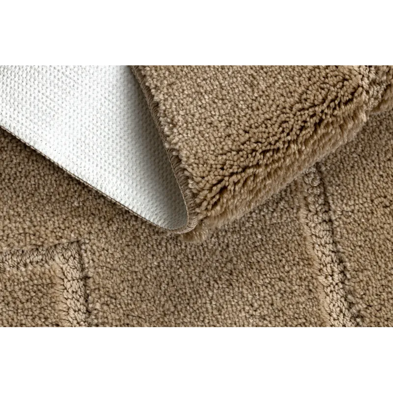Badezimmerteppich SUPREME LINES Linien, rutschfest, weich - beige