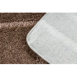 Badezimmerteppich SUPREME LINES Linien, rutschfest, weich - braun