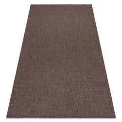 Teppich SCHNURGEBUNDEN SISAL SION A5165A Mélange Flachgewebe braun