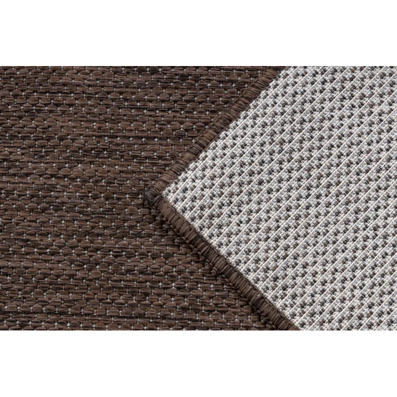Teppich SCHNURGEBUNDEN SISAL SION A5165A Mélange Flachgewebe braun