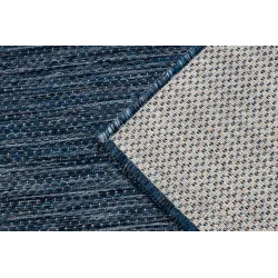 Teppich SCHNURGEBUNDEN SISAL SION A5165A Mélange Flachgewebe navy dunkelblau