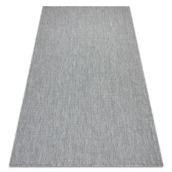 Teppich SCHNURGEBUNDEN SISAL SION A5165A Mélange Flachgewebe grau