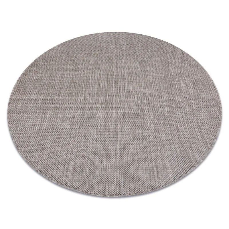 Teppich SCHNURKOTEPPICH SISAL SION Kreis A5165A Melange Flachwebung beige
