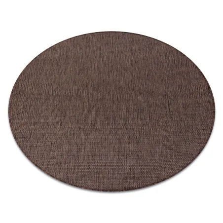 Teppich SEIL SISAL SION Kreis A5165A Melange Flachgewebe braun